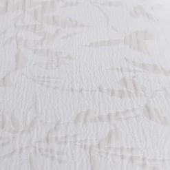 Colcha hojas AUREN beige 250x270cm