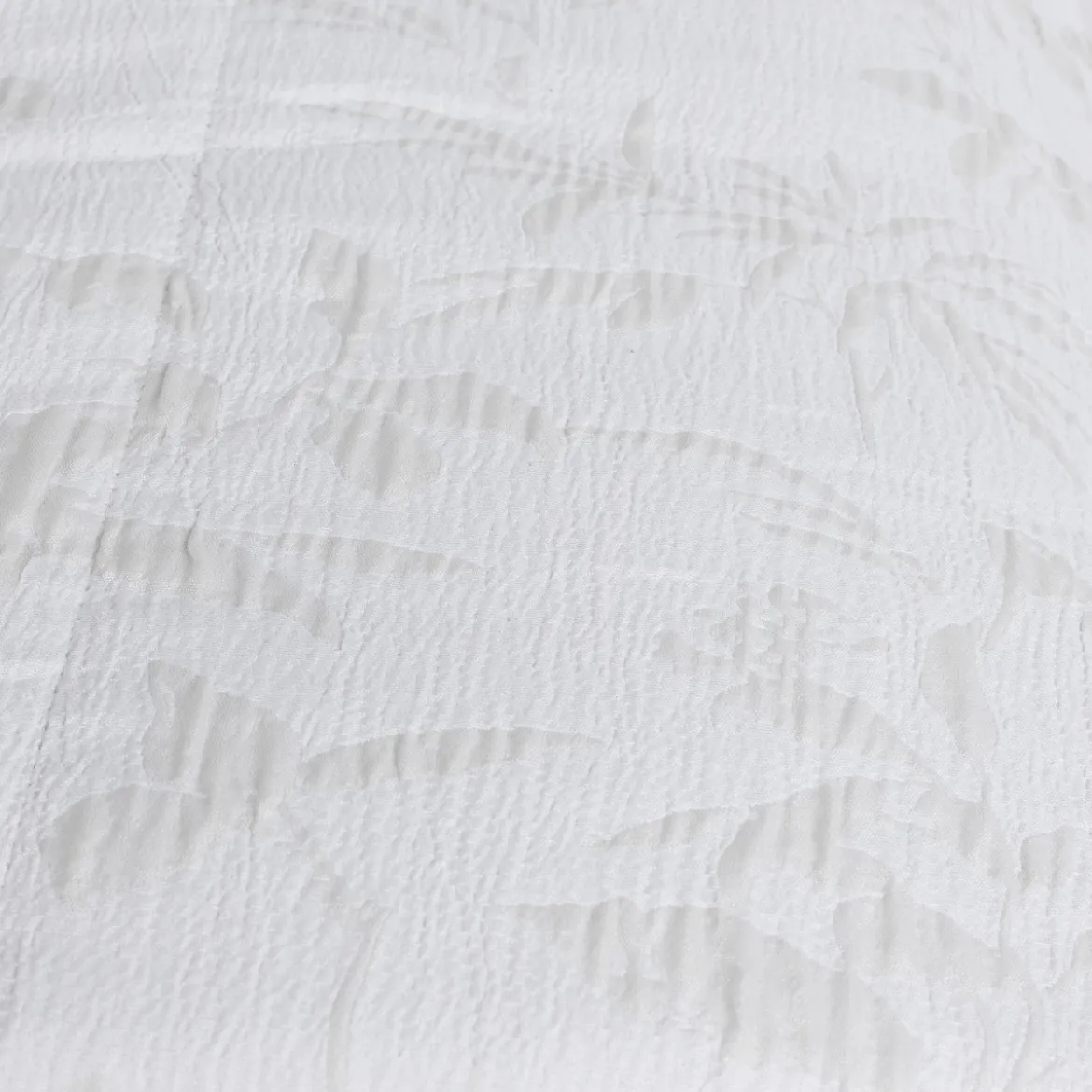Colcha hojas AUREN gris 250x270cm
