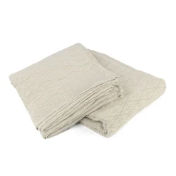 Colcha Rombos Beige 240x260Cm