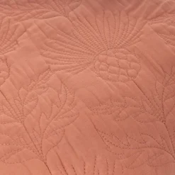 Colcha salmón FLOWER 220x240cm
