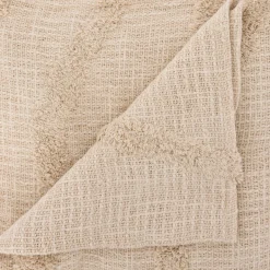 Colcha Slub Con Tuft Beige 240x260cm
