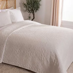 Colcha Y 2 Fundas Almohada Arabescos Crudo