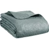 Colcha y 2 fundas almohada ARABESQUE azul 240x260
