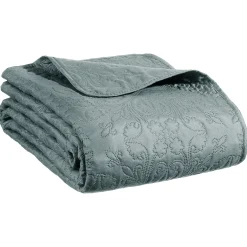 Colcha y 2 fundas almohada ARABESQUE azul 240x260