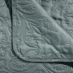 Colcha y 2 fundas almohada ARABESQUE azul 240x260
