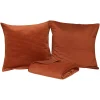 Colcha y 2 fundas de almohada LILOU terracota