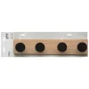 Colgador De Puerta C/4 Ganchos Negro