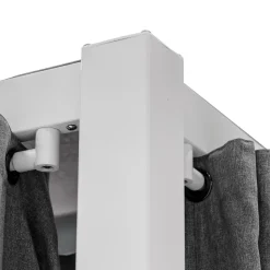 Conjunto cortina y riel para pérgola ZALYA gris