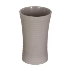 Conjunto De 3 Accesorios Baño Rayas Gris Pardo
