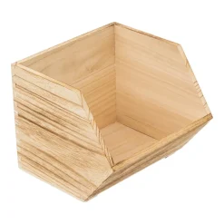 Conjunto de 3 cajas de organización de madera