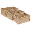 Conjunto de 3 cestas altas TRESSE beige