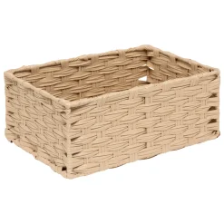 Conjunto de 3 cestas altas TRESSE beige