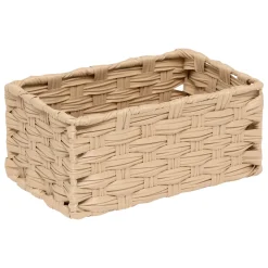 Conjunto de 3 cestas altas TRESSE beige