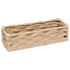 Conjunto de 3 cestas bajas TRESSE beige