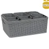 Conjunto de 10 cestos BOXY organizadores croche
