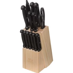 Conjunto de 14 cuchillos de cocina con soporte