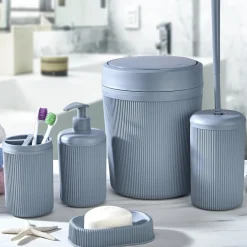 Conjunto de 5 piezas wc ALESTA gris