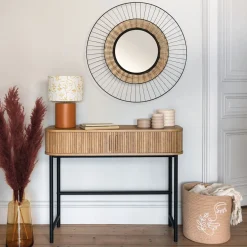 Consola COLVA beige con 2 puertas