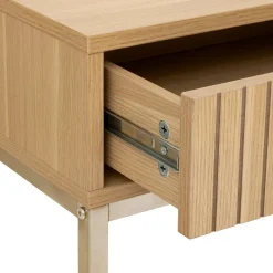Consola con 2 cajones en mdf y metal TASSO beige