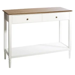 Consola De Mdf C/2 Cajones 110x40x85Cm