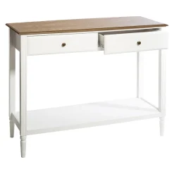 Consola De Mdf C/2 Cajones 110x40x85Cm