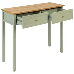 Consola MOHEA con 2 cajones verde