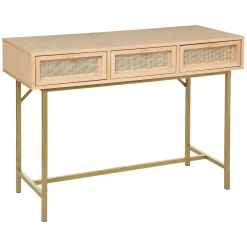 Consola RAYO beige con 3 cajones