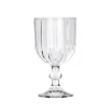 Copa de vino a rayas 380 ml de vidrio