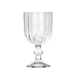 Copa de vino a rayas 380 ml de vidrio