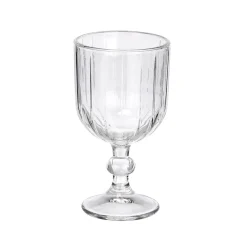 Copa de vino a rayas 380 ml de vidrio