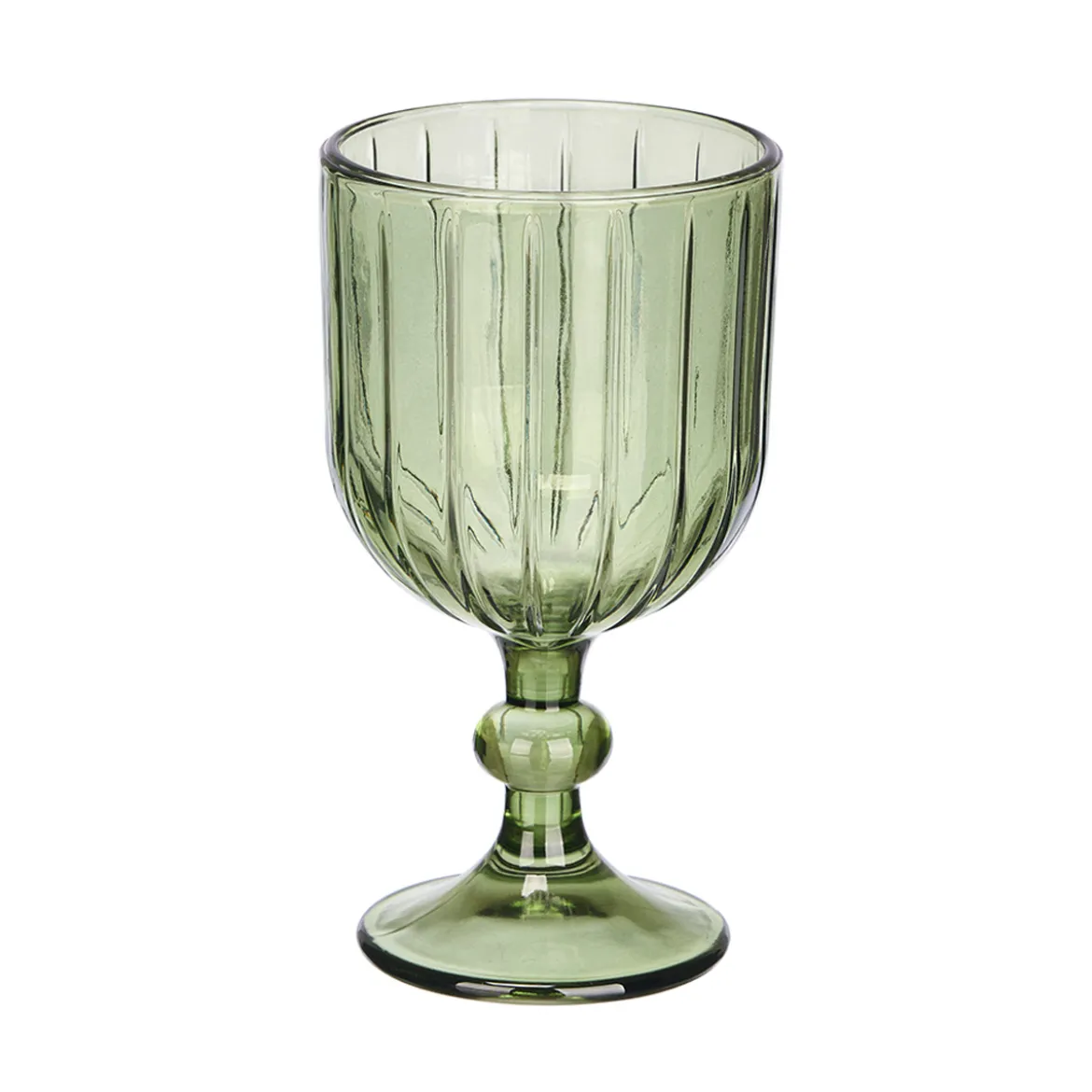 Copa de vino a rayas 380 ml de vidrio