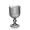 Copa De Vino Rayas Gris 26cl