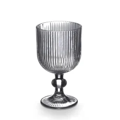 Copa De Vino Rayas Gris 26cl