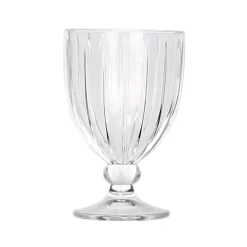 Copa de vino rayas 310ml de vidrio