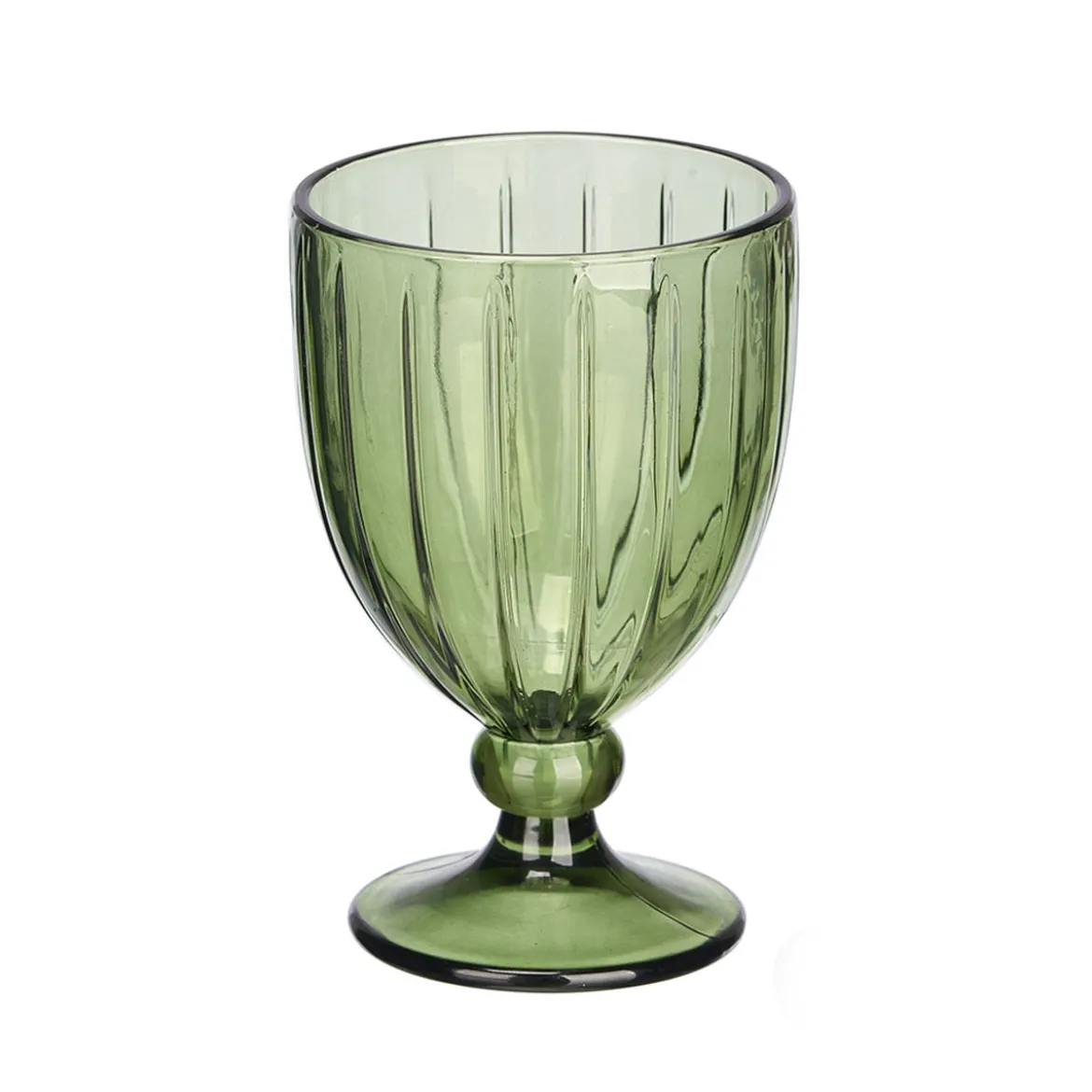 Copa de vino rayas 310 ml de vidrio