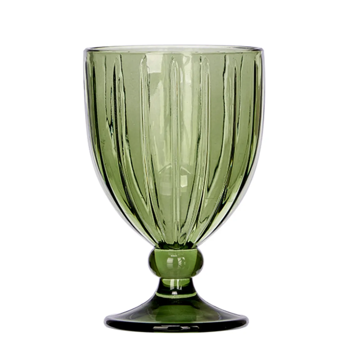 Copa de vino rayas 310 ml de vidrio