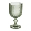 Copa De Vino Rayas Verde 26Cl