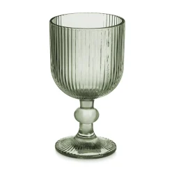 Copa De Vino Rayas Verde 26Cl