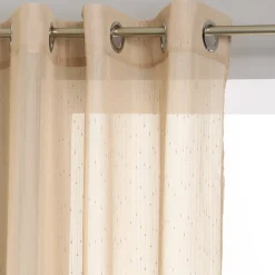 Cortina Efecto Rayas Beige 140x240Cm