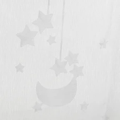 Cortina Estrellas Bordado Blanco 140x240cm