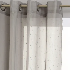 Cortina Gris Efecto Rayas 140x240Cm