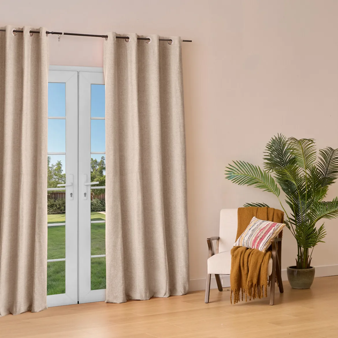 Cortina KYS aislante beige 140x260cm