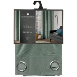 Cortina LILOU verde celadón 140x260cm