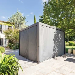 Cortinas+Mosquiteras para pérgola ÉVORA gris