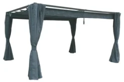 Cortinas para pérgola palmera gris ardosia
