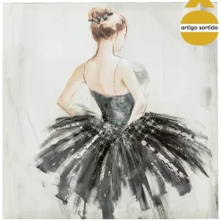 Cuadro Deco Bailarina 48x48Cm