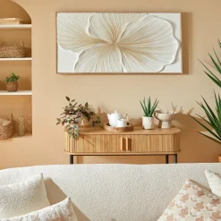 Cuadro decorativo CHRISTINA blanco 58x118cm