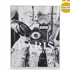 Cuadro decorativo ciudades negro y blanco 40x50cm