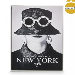 Cuadro decorativo ciudades negro y blanco 40x50cm