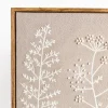 Cuadro decorativo con flores gris 50x50cm